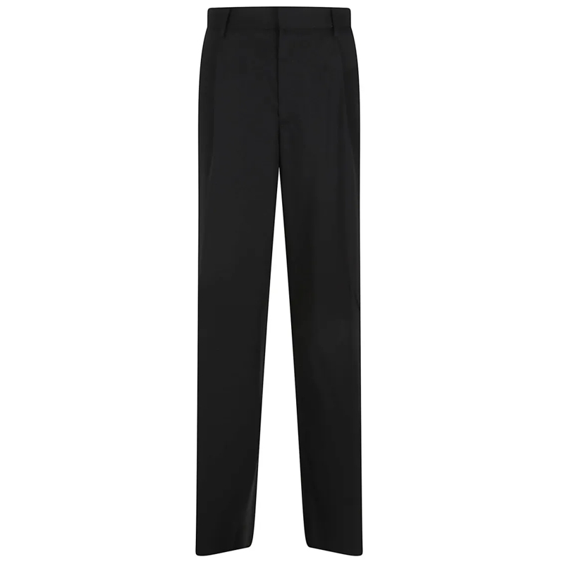 Lardini Pantalon de costume Refined Fit Trousers In Wool Black