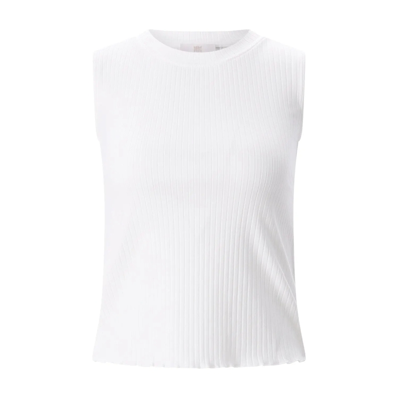 Riani Top Geripptes Top weiß