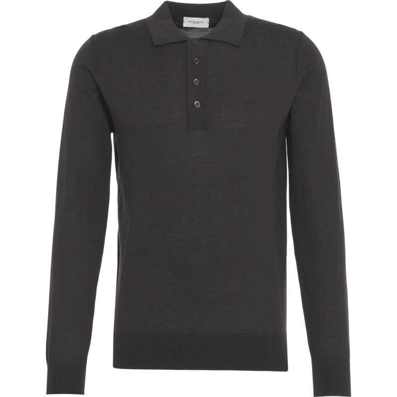Paolo Pecora T-Shirt Knit poloshirt braun