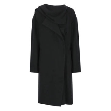Y 3 Wool Coat Black Ubergangsmantel