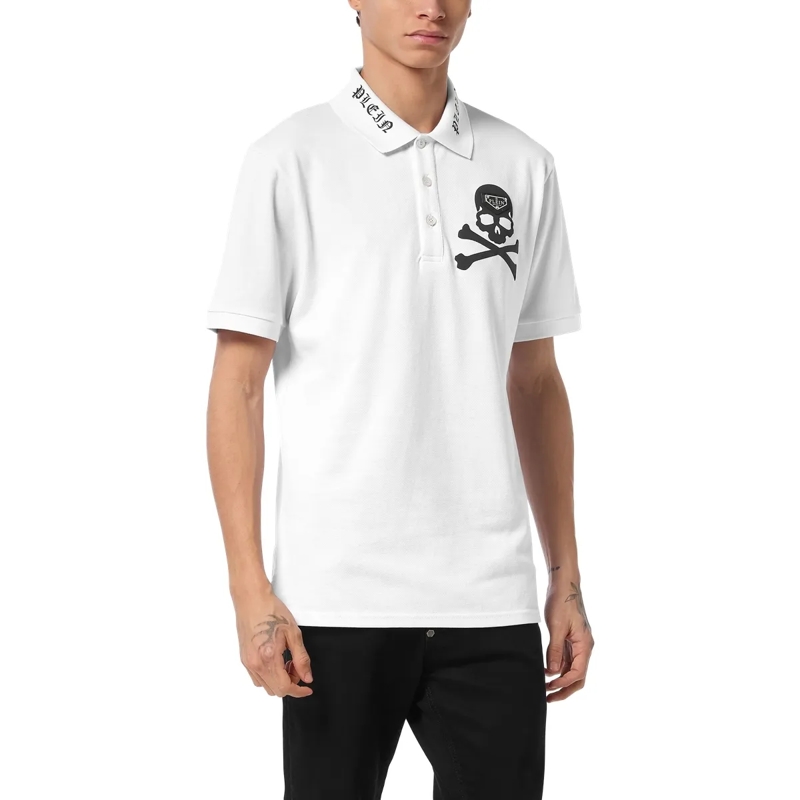 Philipp Plein Top Polohemd Skull weiss(Image 3)