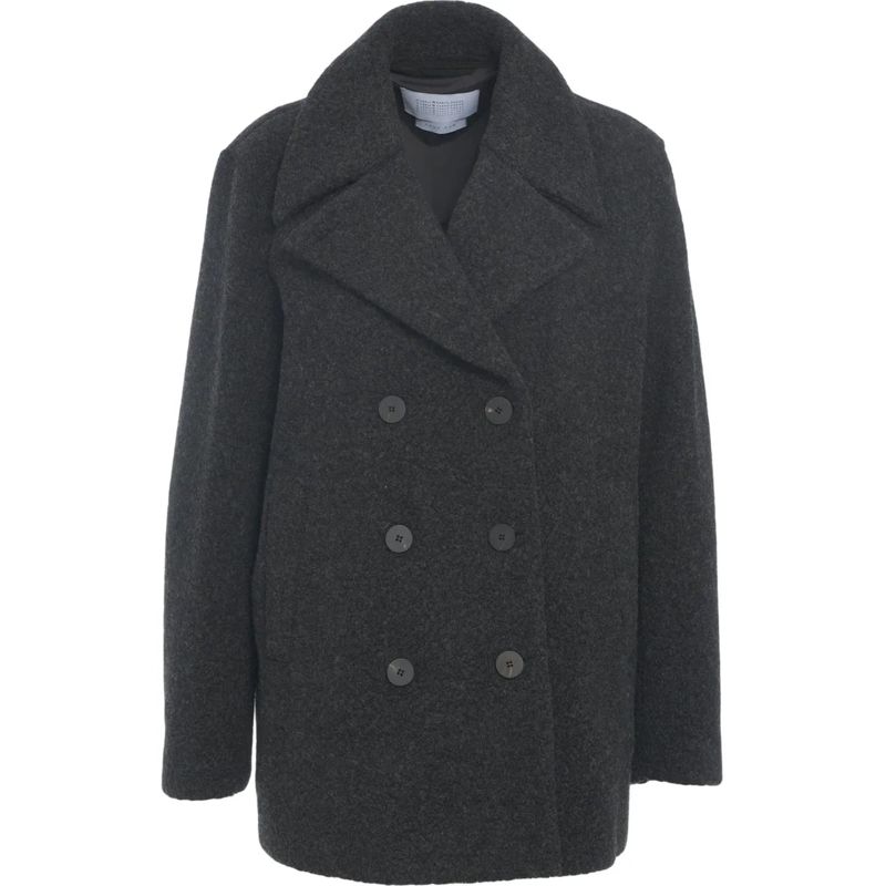 Harris Wharf Übergangsjacke Knit boucle peacoat grau