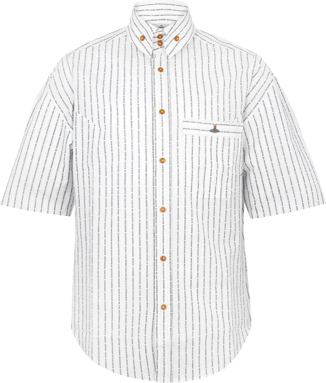 Thumbnail - Vivienne Westwood - Stripped Krall Shirt White - Größe 52 - weiß