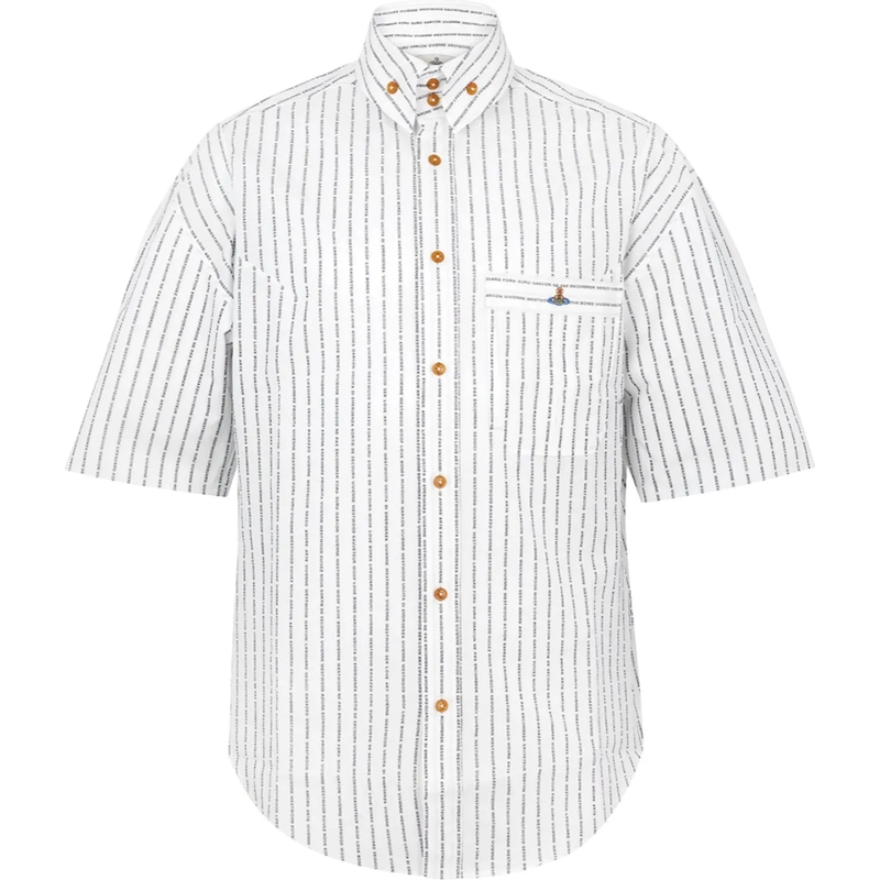 Vivienne Westwood T-shirt Stripped Krall Shirt White weiß