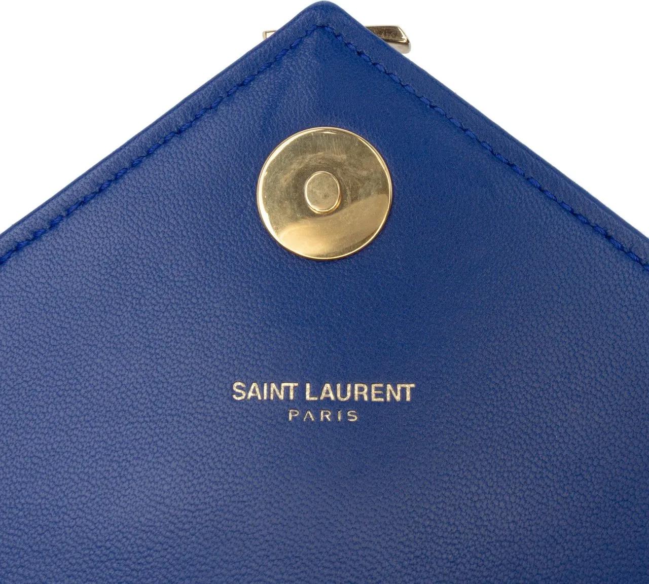 Thumbnail - Saint Laurent Hobo Bags - Medium Matelasse Lambskin Monogram Envelope Should - Gr. unisize - in Blau - für Damen