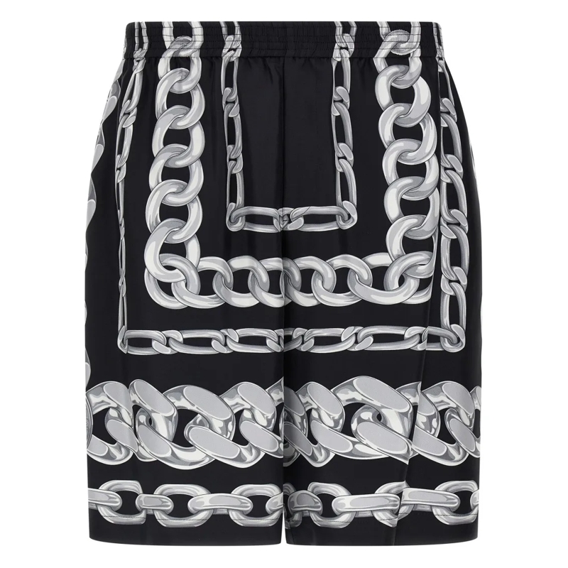 Versace Korte broek 'Medusa Chains' Bermuda Shorts Black