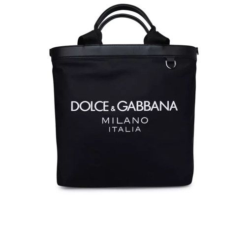 Dolce&Gabbana Black Fabric Bag Black Axelremsväska