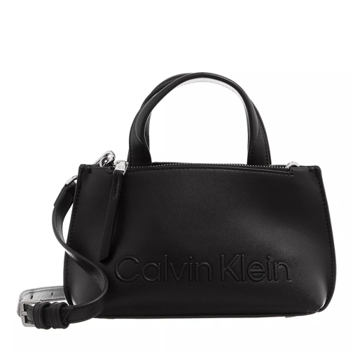 Calvin Klein Set Mini Tote Black Rymlig shoppingväska