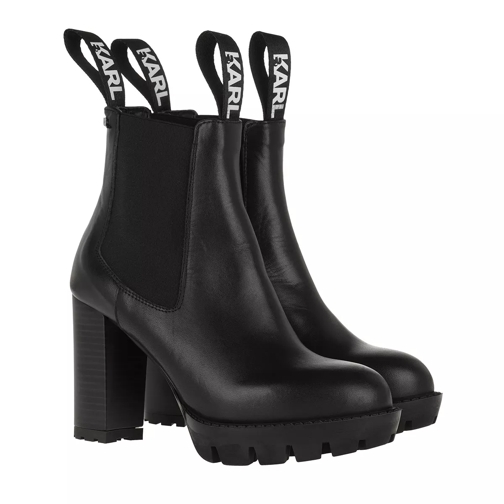 Karl Lagerfeld VOYAGE Ankle Gore Boot Leather Black Stiefelette