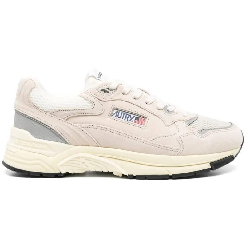 Autry International Low-Top-Sneaker Flat Shoes Silver Hellgrau