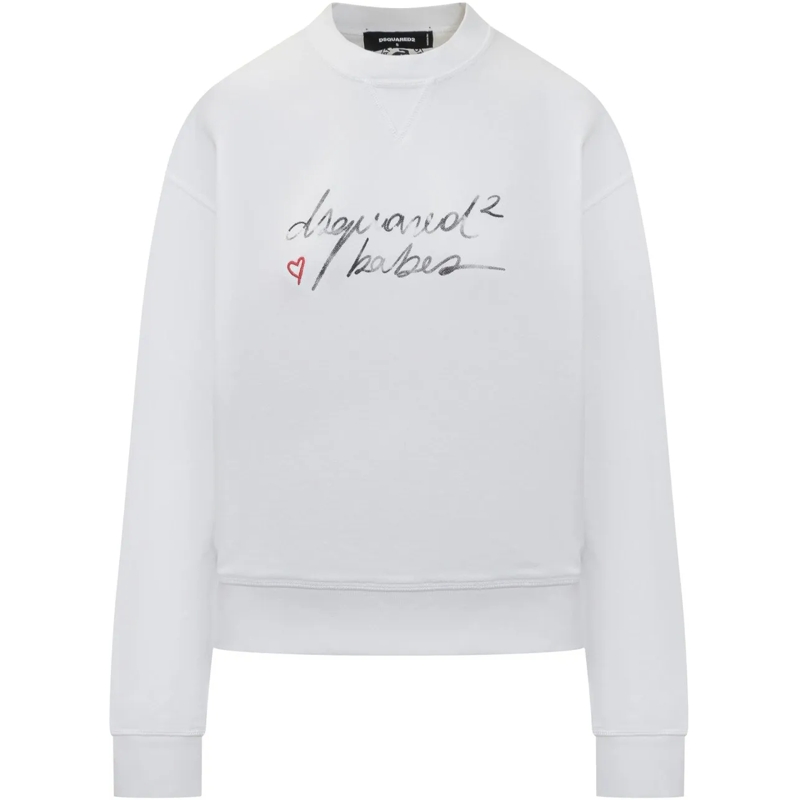 Dsquared2  Felpa Girocollo weiß