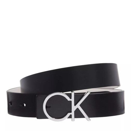 Calvin Klein Re-Lock Ck Rev Belt 30Mm Black White Cintura reversibile