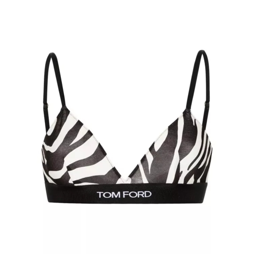 Tom Ford Bustier Optical Zebra-Print Black/White Black 