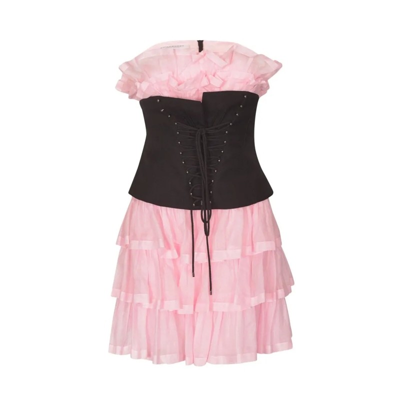 Philosophy Di Lorenzo Serafini Minikleid Strapless Tiered Mini Dress Pink