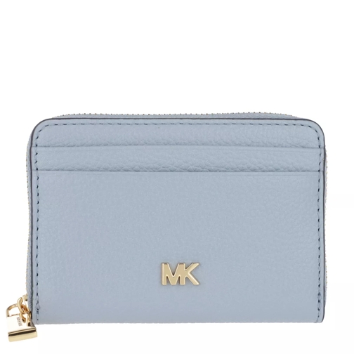 MICHAEL Michael Kors Mott Ziparound Coin Card Case Pale Blue Portemonnaie mit Zip-Around-Reißverschluss