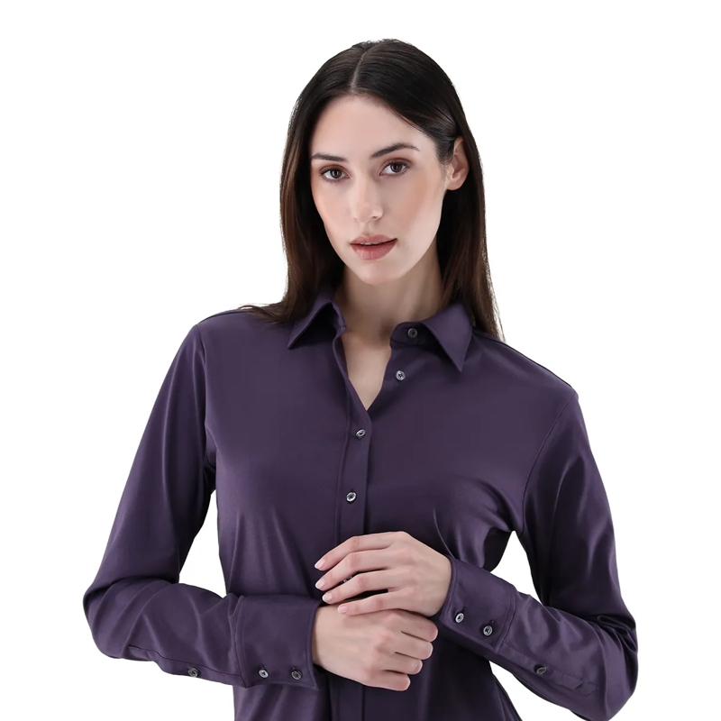 VAN LAACK Bluse Bluse Modern Fit Uni lila (Image 12)