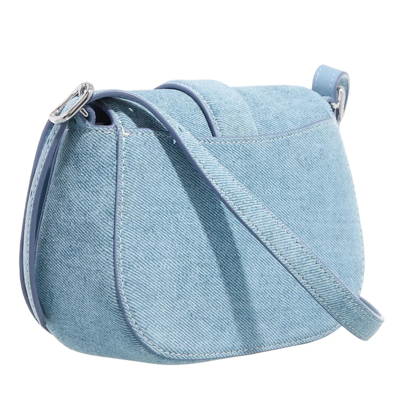 Kate Spade New York Sacoche de selle Nouveau Denim Suede Mini Saddle Blue Multi_(Image 3)