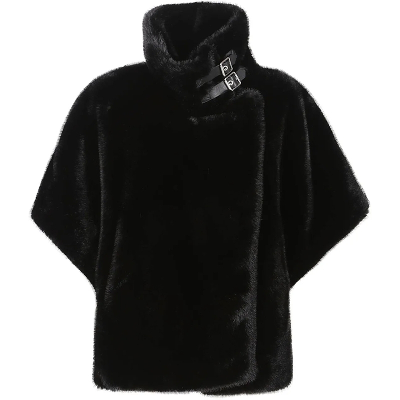 Pinko Veste de transition Comodino Cape Black schwarz