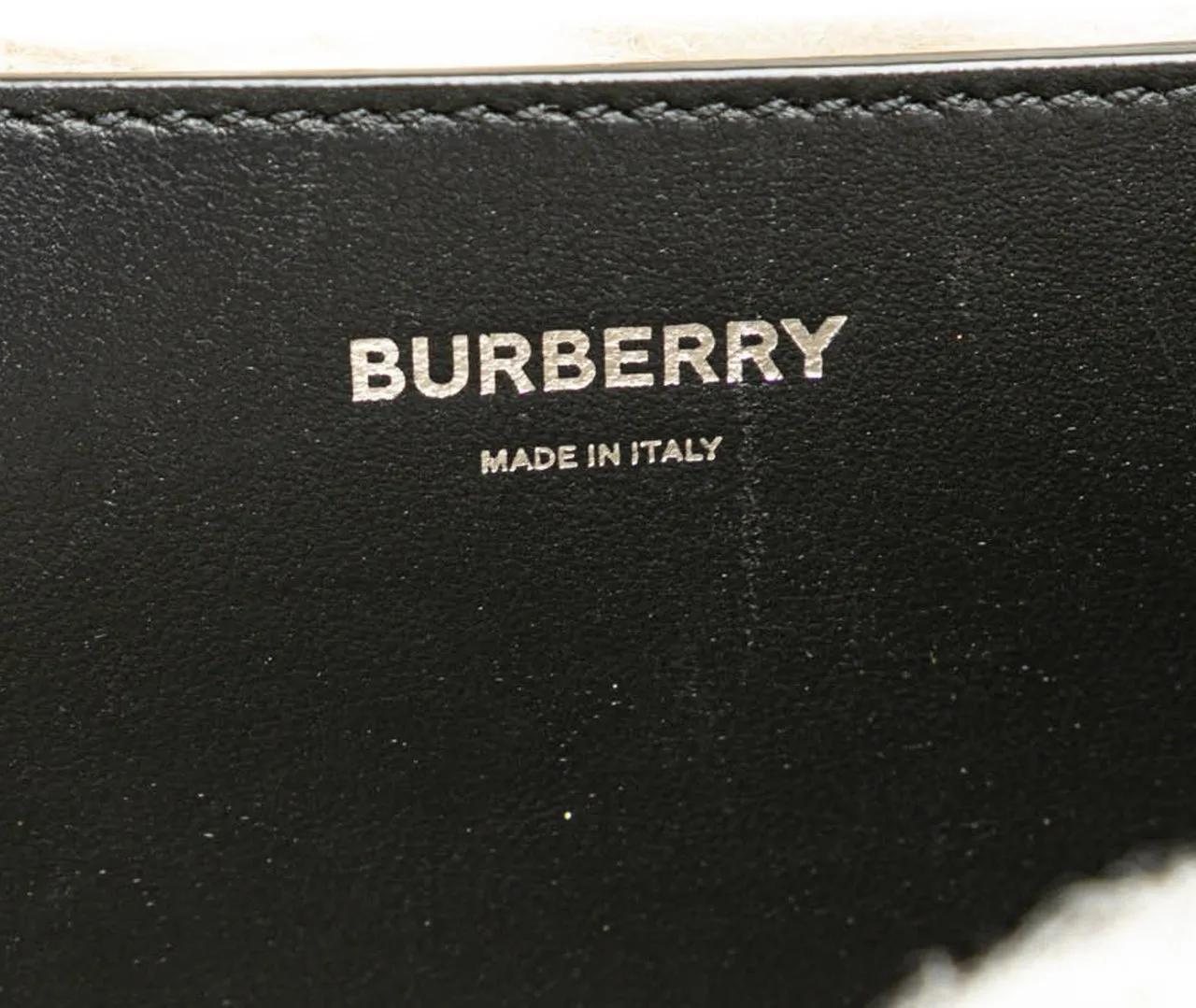 Burberry Hobo bags Medium Shearling Trimmed Coated Canvas Lola Crossb in zwart
