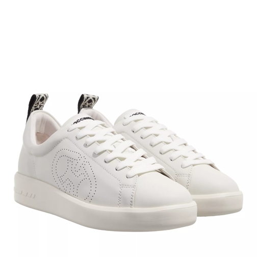 Coccinelle Sneaker Smooth Leather Offwh/Noir-Ecru lage-top sneaker