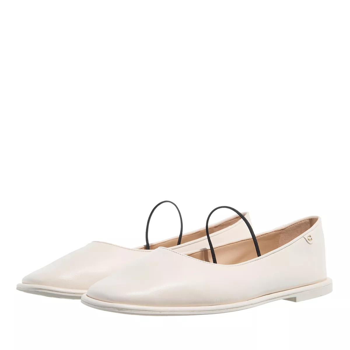 Coach Loafers & Ballerinas - Emilia Leather Mary Jane - Gr. 39,5 (EU) - in Creme - für Damen