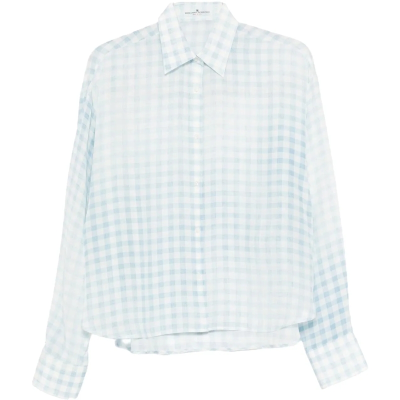 Ermanno Scervino Bluse Shirts Clear Blue blau