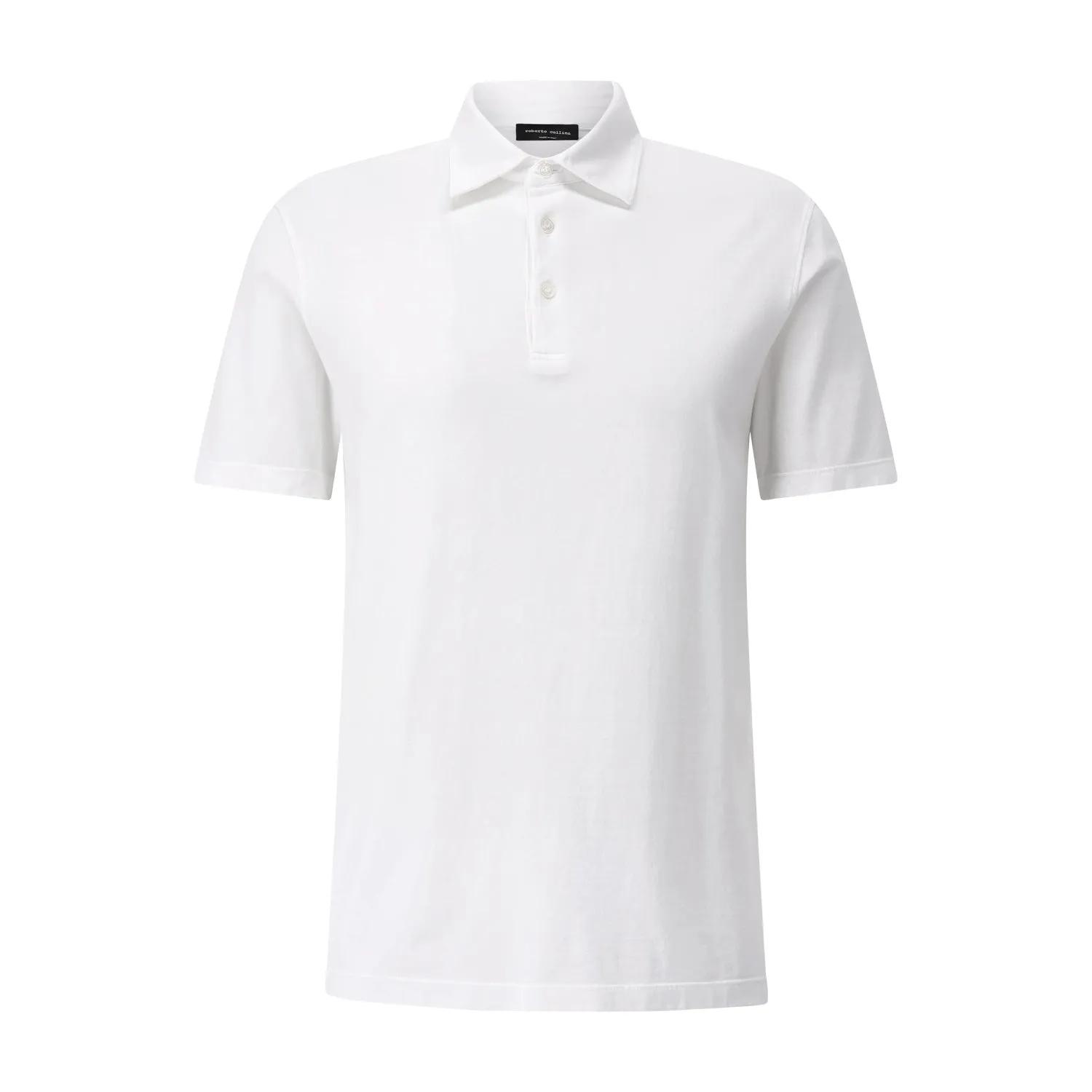 Thumbnail - Roberto Collina - Polo-Shirt aus Baumwolle - Größe 48 - weiß