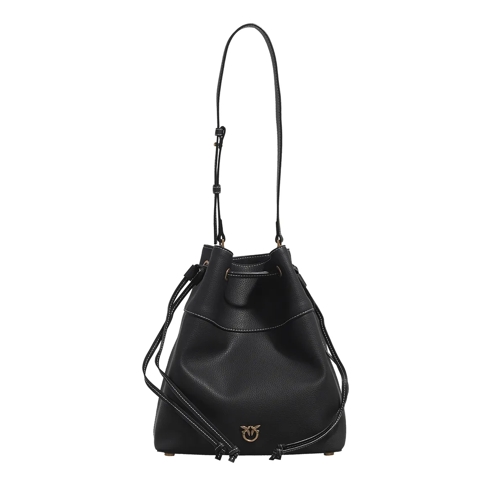 Pinko Bucket Bag Secchiello Classic Nero-Antique Gold