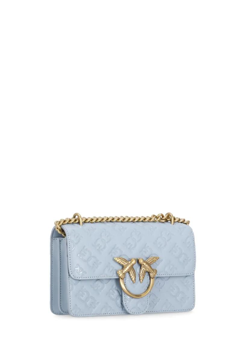 Pinko Clear Blue Love Birds Schoudertas Blue Dames