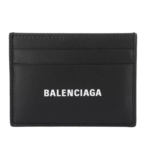 Balenciaga Credit Card Holder Leather Black/White Kaartenhouder