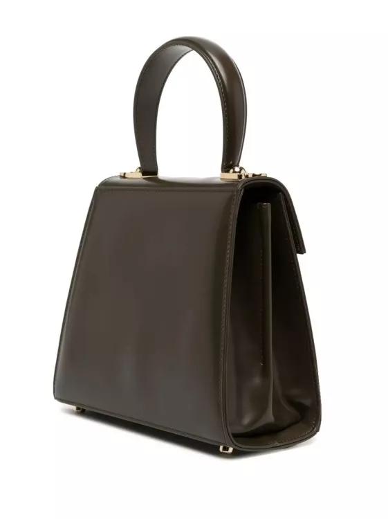 Salvatore Ferragamo Totes Small Iconic Brown Tote Bag in groen
