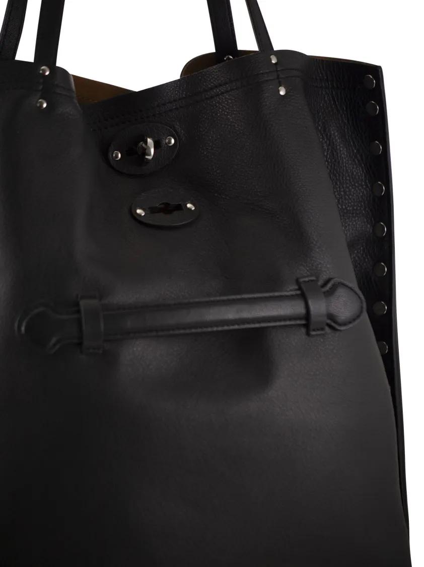 Thumbnail - Zanellato Shopper & Totes - A' Spasso - Leather Handbag M - Gr. unisize - in Schwarz - für Damen
