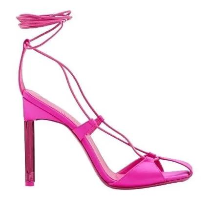 The Attico Pumps & High Heels - 105mm Adele Ankle Strap Sandals - Gr. 36 (EU) - in Rosa - für Damen