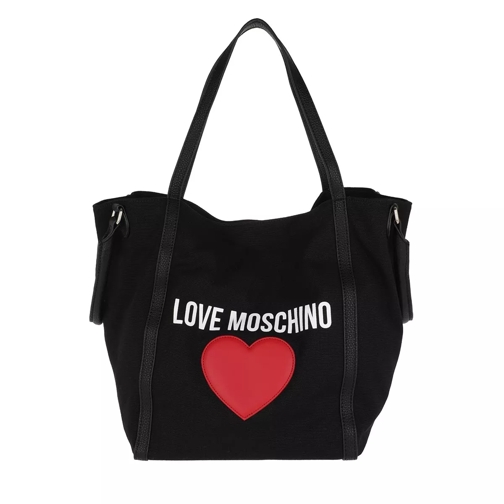 Love Moschino Canvas Bag Nero Borsa da shopping