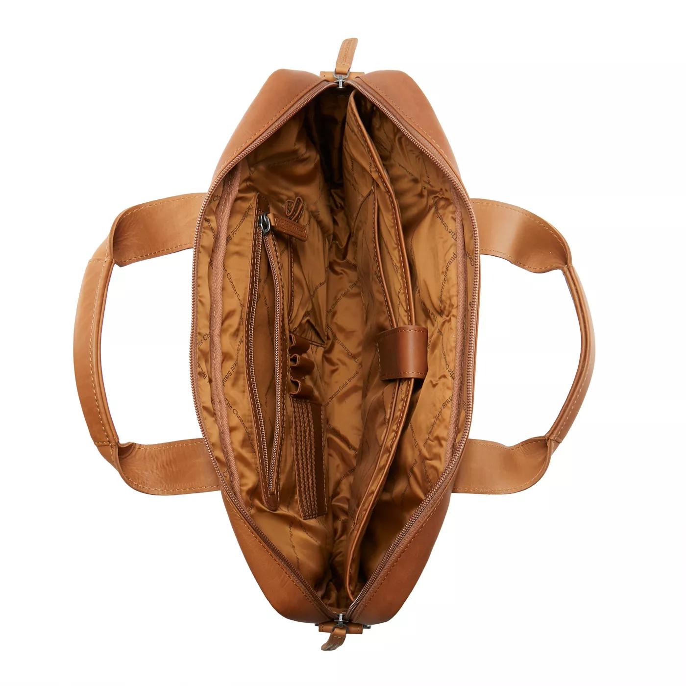 Thumbnail - The Chesterfield Brand Laptoptaschen - Calvi Laptoptasche - Gr. unisize - in Cognacbraun - für Damen