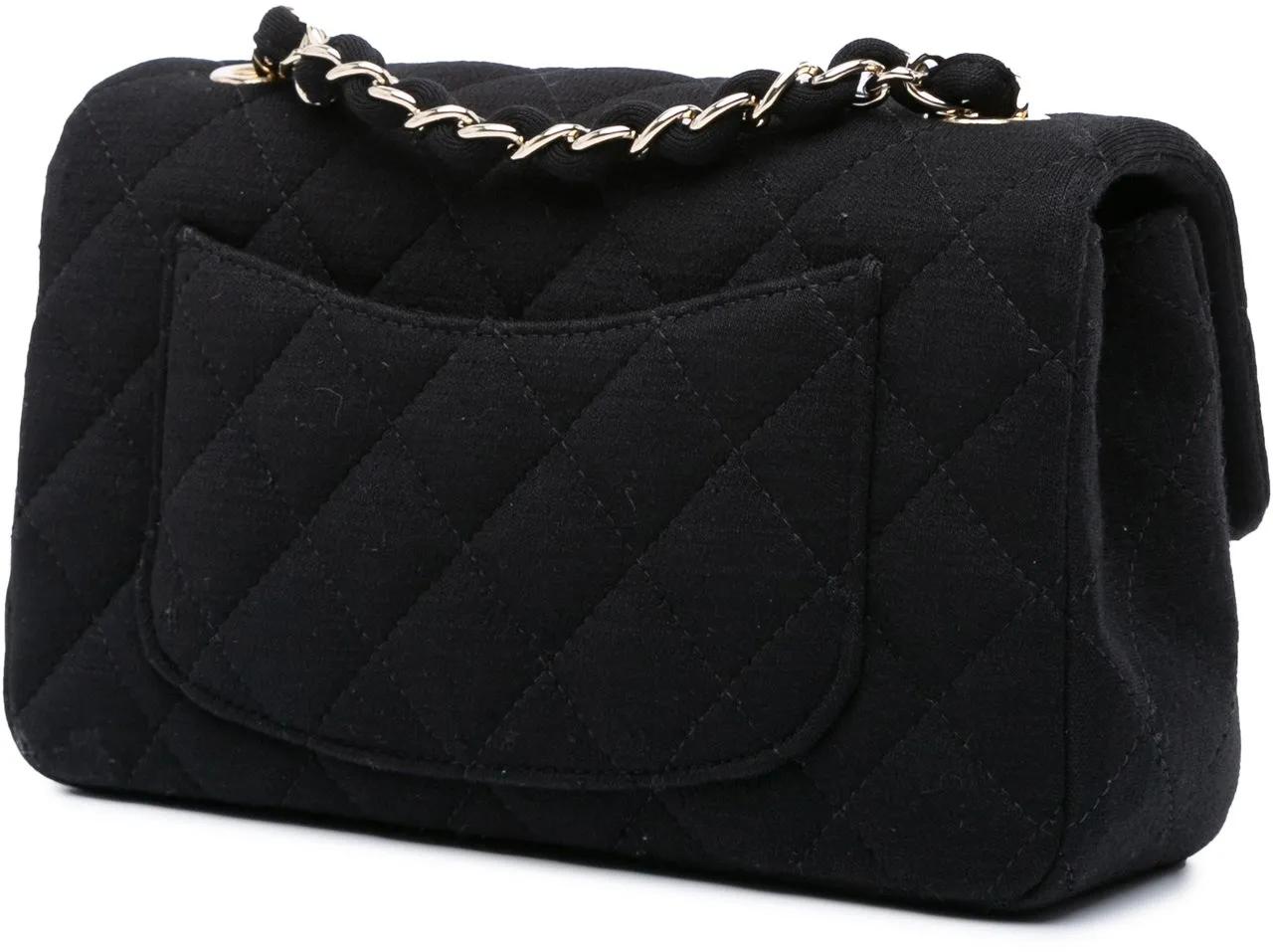 Thumbnail - Chanel Hobo Bags - 2016-2017 Mini Rectangular Classic Jersey Single F - Gr. unisize - in Schwarz - für Damen
