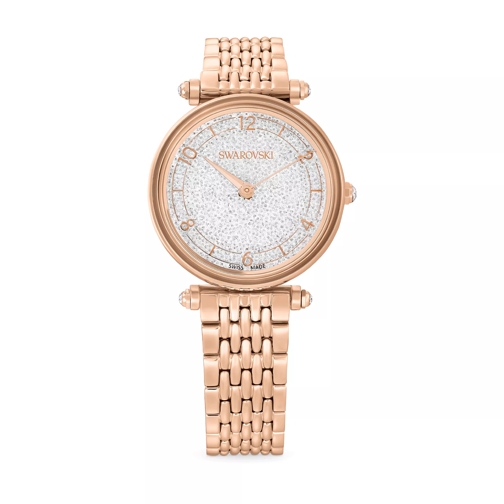 Swarovski Crystalline Wonder watch, Swiss Made Metal bracelet, Rose gold tone Montre à quartz