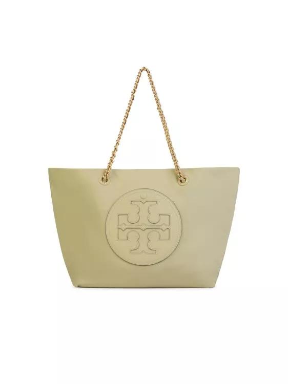 Tory Burch Tote - Ella Chain Tote%27 Bag In Light Green %27Canvas%27 - Gr. unisize - in Grün - für Damen