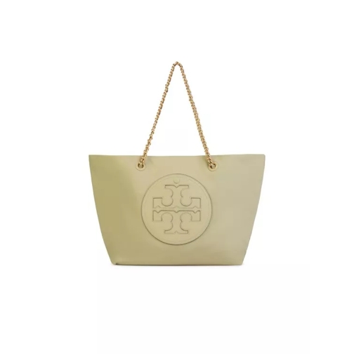 Tory Burch Ella Chain Tote' Bag In Light Green 'Canvas' Green Draagtas