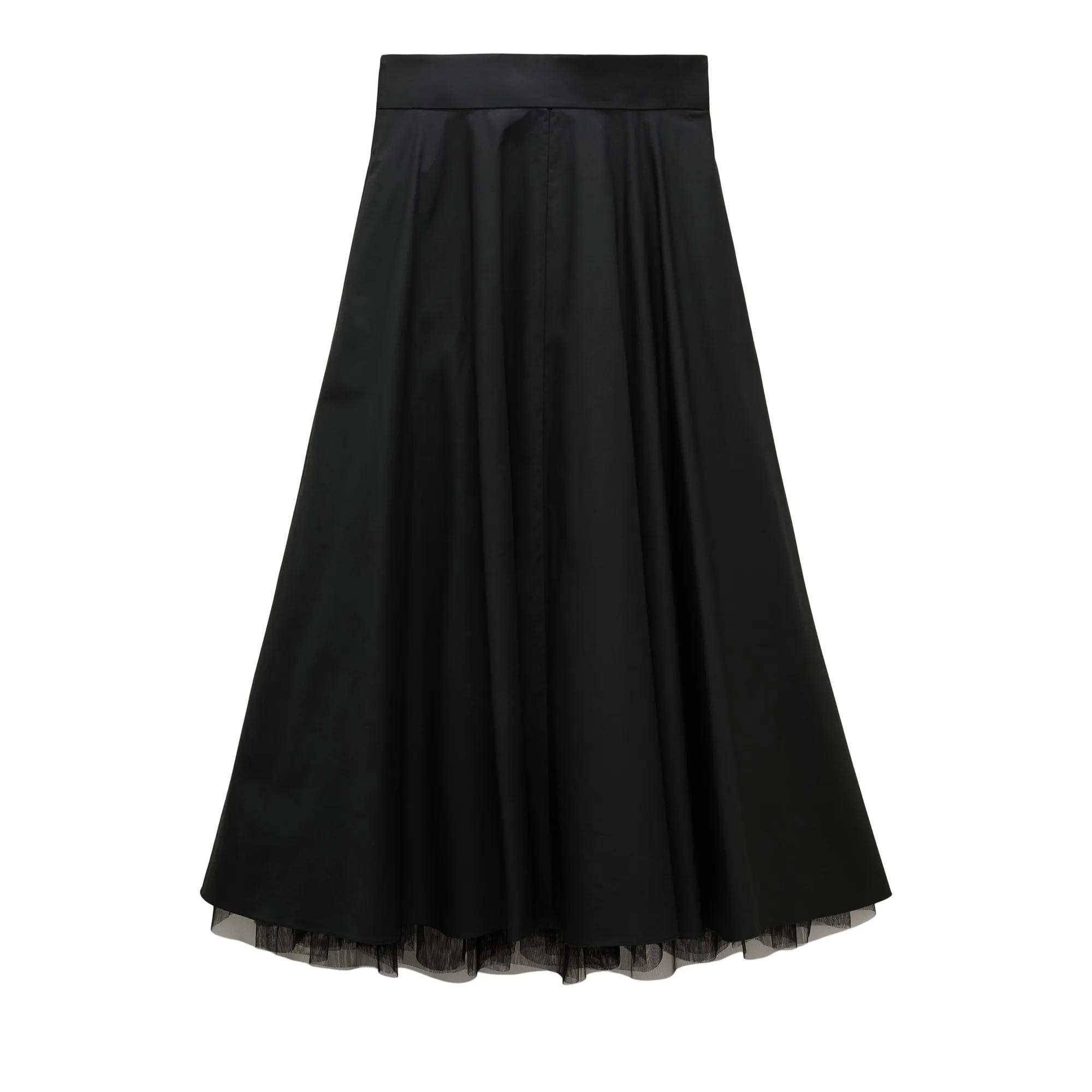 Thumbnail - Dorothee Schumacher - LIGHT TOUCH skirt - Größe 36 - schwarz