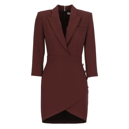 Elisabetta Franchi Bordeaux Minidress Burgundy Mini abiti