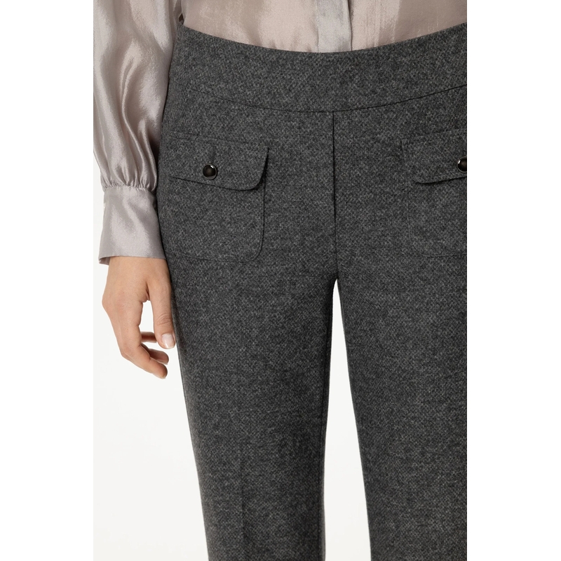 Luisa Cerano Stoffen broek Babyflare aus Punto-Milano anthracite(Image 5)