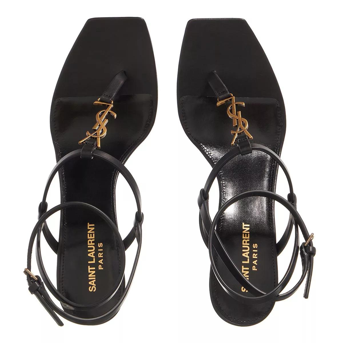 saint laurent cassandra sandals flat