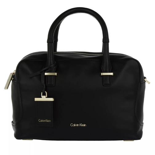 Calvin Klein C4rolyn Leather Duffle Bag Black Trunk