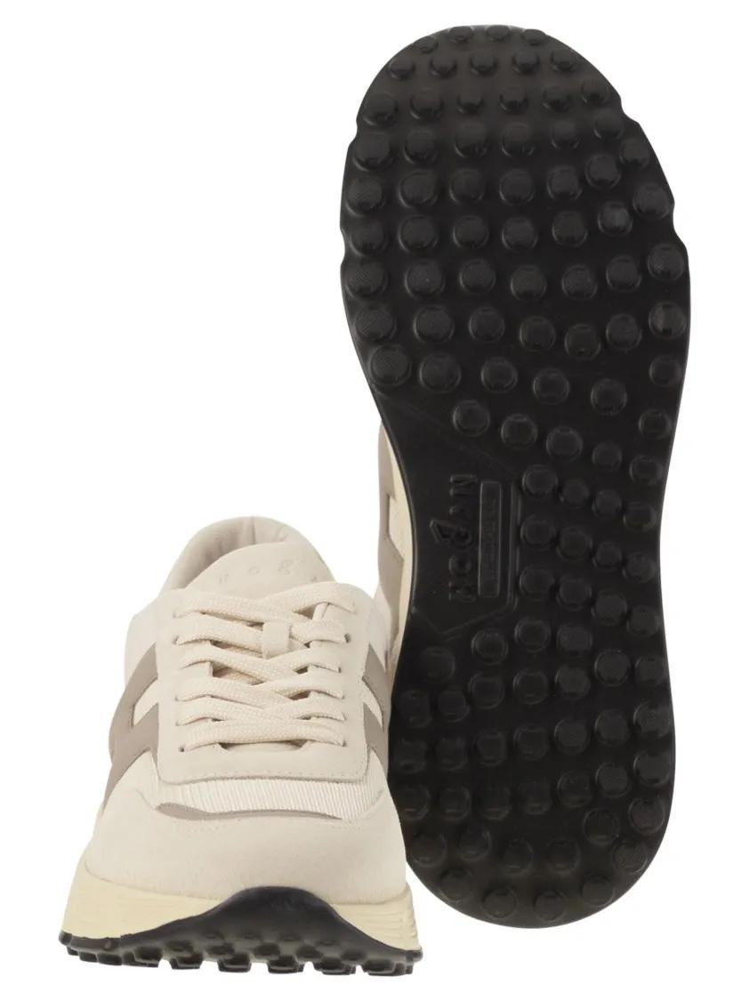 Thumbnail - Hogan Low-Top Sneaker - Dynamic Urban Trainers With Oblique H Detail - Gr. 6_5 - in Beige - für Damen