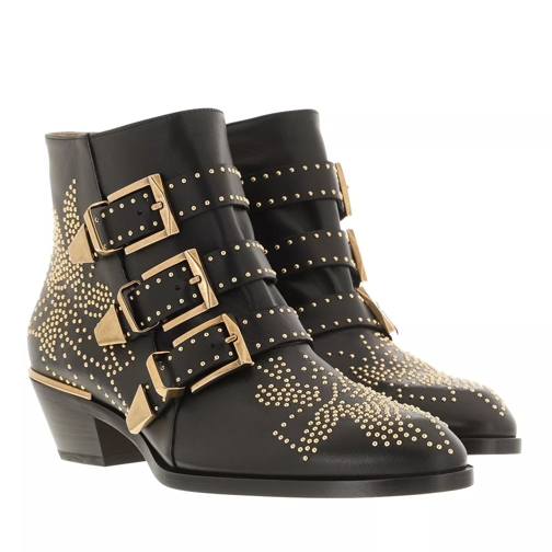 Chloé Susanna Boots Black/Gold Ankle Boot