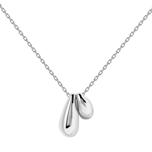 PDPAOLA Sugar Silver Necklace Silver Mittellange Halskette