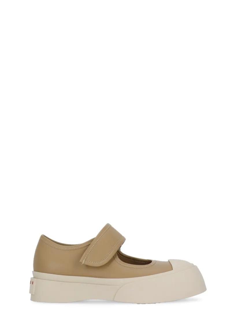 Marni Low-Top Sneaker - Mary Jane Sneakers - Gr. 36 (EU) - in Braun - für Damen