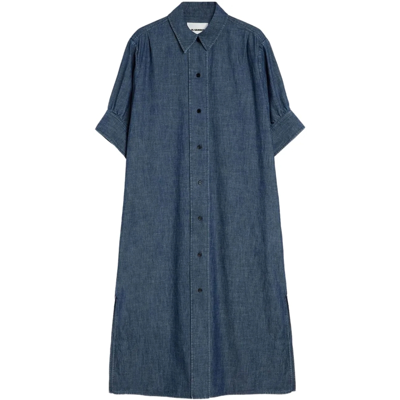 Jil Sander Maxikleid Dresses Blue blau