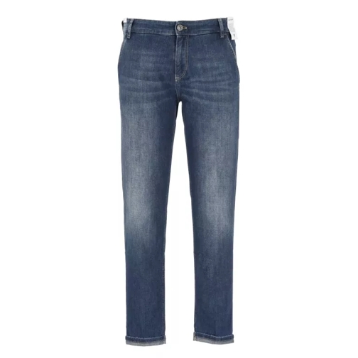 Pt Torino Blue Cotton Jeans Blue 